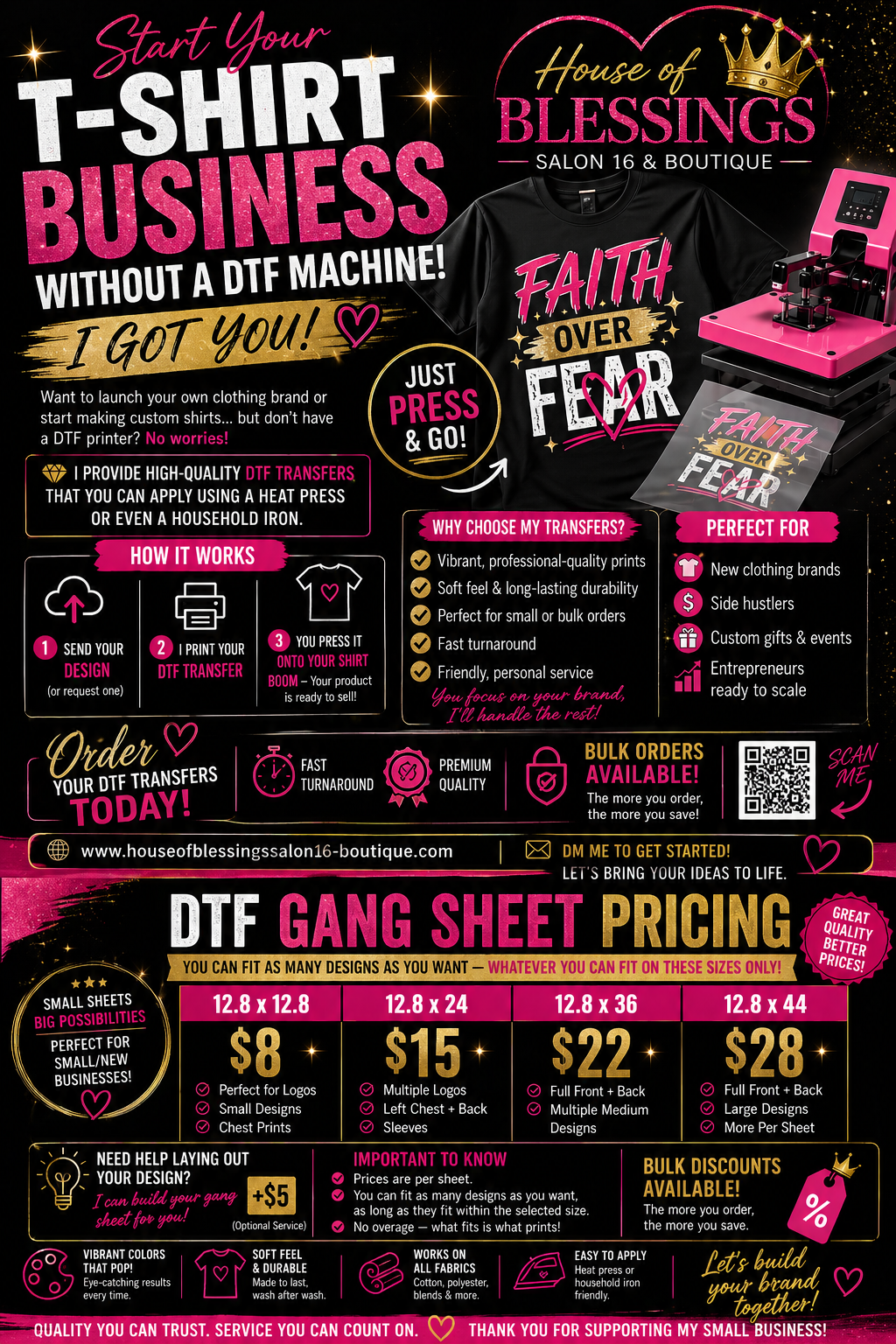 DTF Transfer Gang Sheets
