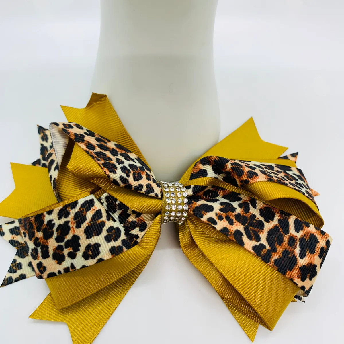 Leopard Hair Bows