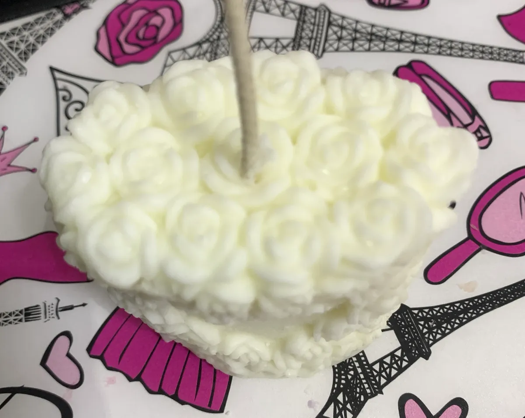 Love Flower Candle
