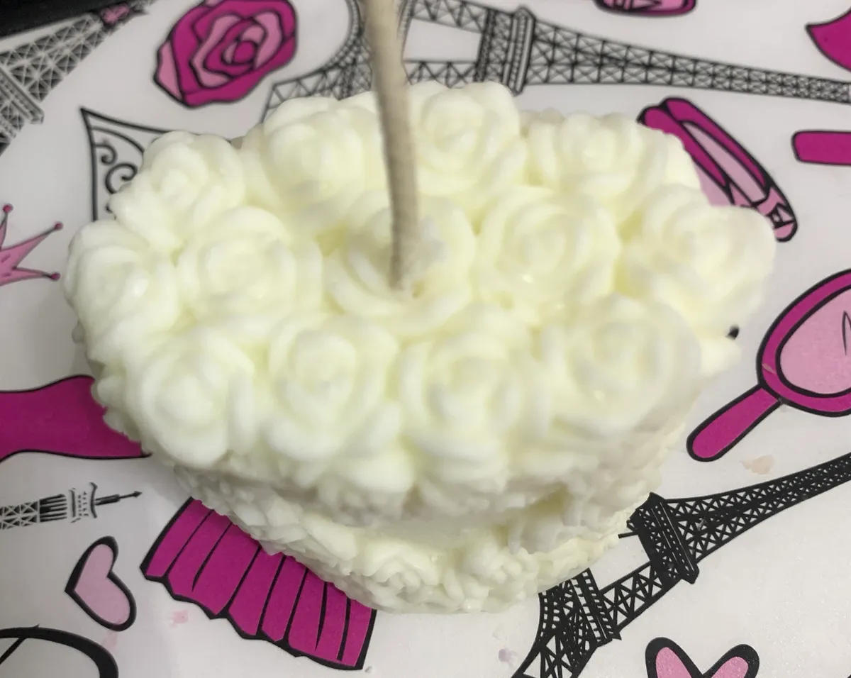 Love Flower Candle
