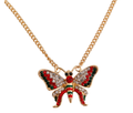 Rhinestone Butterfly Pendant