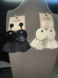 La Mia Metal Tassel Earrings