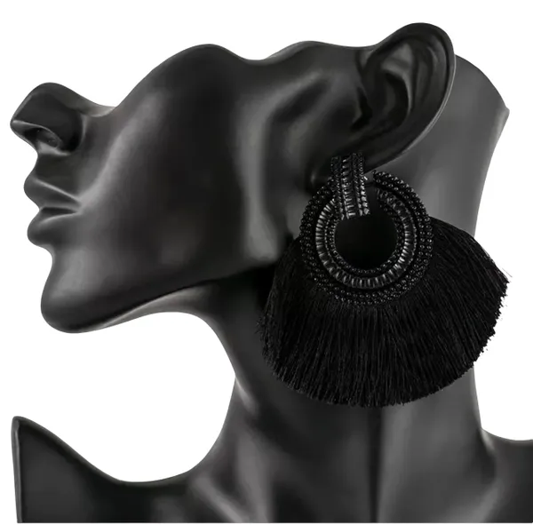 Tassel Vintage Silk Fringe Earrings