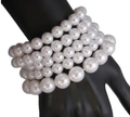 White Pearl Stretch Bracelet