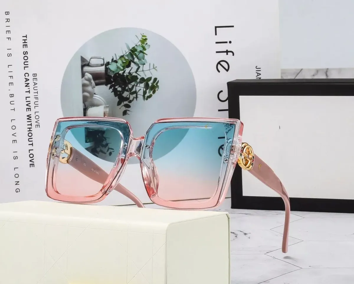 Glamour Gold-Tone Fashion Sunglasses