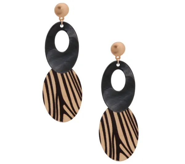 Oval Acrylic Earrings