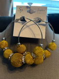 Mesh Ball Hoop Earrings