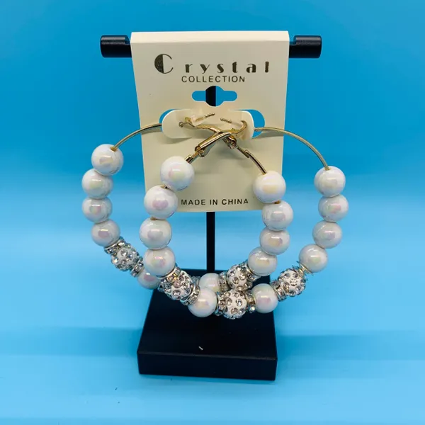 Pastel Pearl Hoops