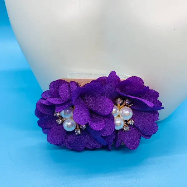 Flower Clip On Earrings