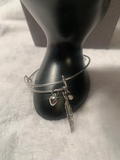 Leaf, Heart,Pearl Bracelet