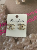 Inspired CC Rhinestone Earrings