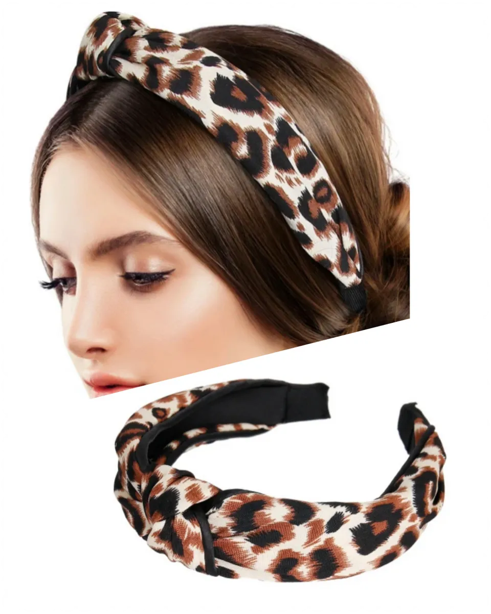 Leopard Knot Headband