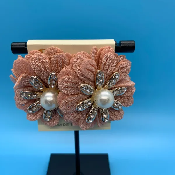 Fabric Flower Studs