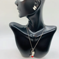 Silver Lipstick 💄 Chanel Necklace Set