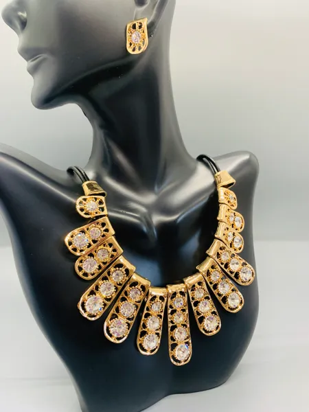 Beads Metal Necklace Set