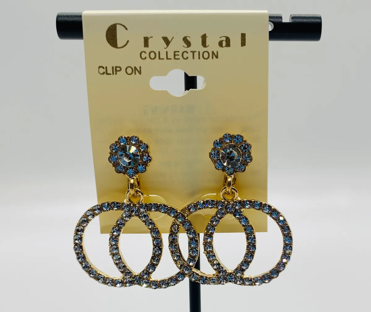 Infinity Diamond Clip On Earrings