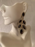 Grape Stoned Drops Earrings