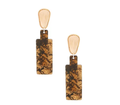 Rectangle Marble Earrings