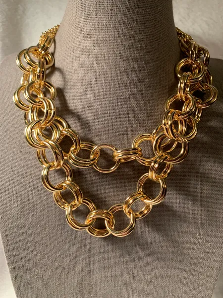 Chains of Loops Necklace Set