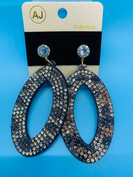 Bling Cheetah Earrings