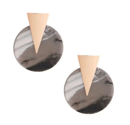 80's Round Earrings