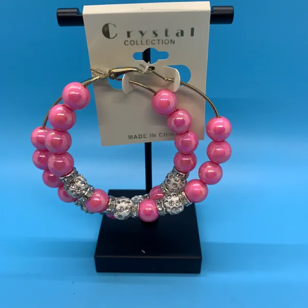 Pastel Pearl Hoops
