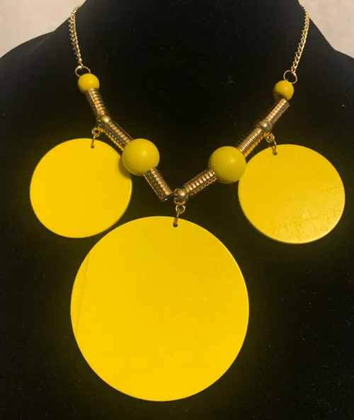 African Wooden Necklace