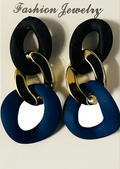 Hoop Chain Dangle Acrylic Earrings