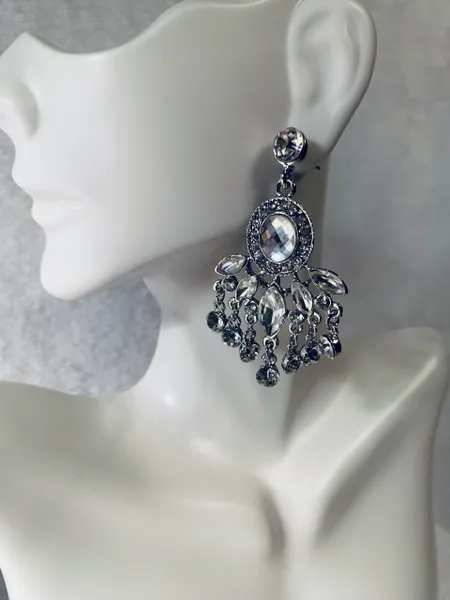 Stoned Drop Earrings
