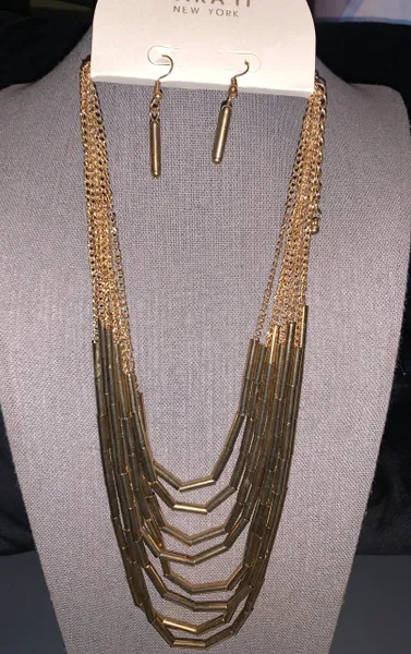 Multi Layer Bar Necklace
