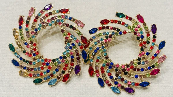 Multi Color Hurricane Earrings