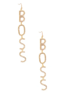 Boss Linear Drop Earring