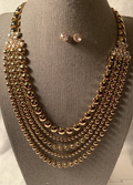 Bead and Rhinestone Necklace