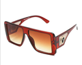 Sleek Oval Frame Luxury Style Sunglasses