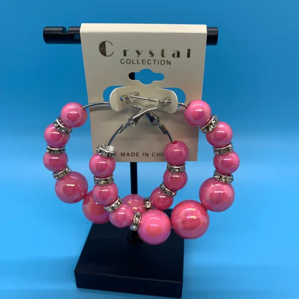 Graduated Pastel Pearl Earrings