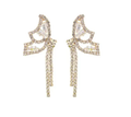 Rhinestone Butterfly Tail Studs