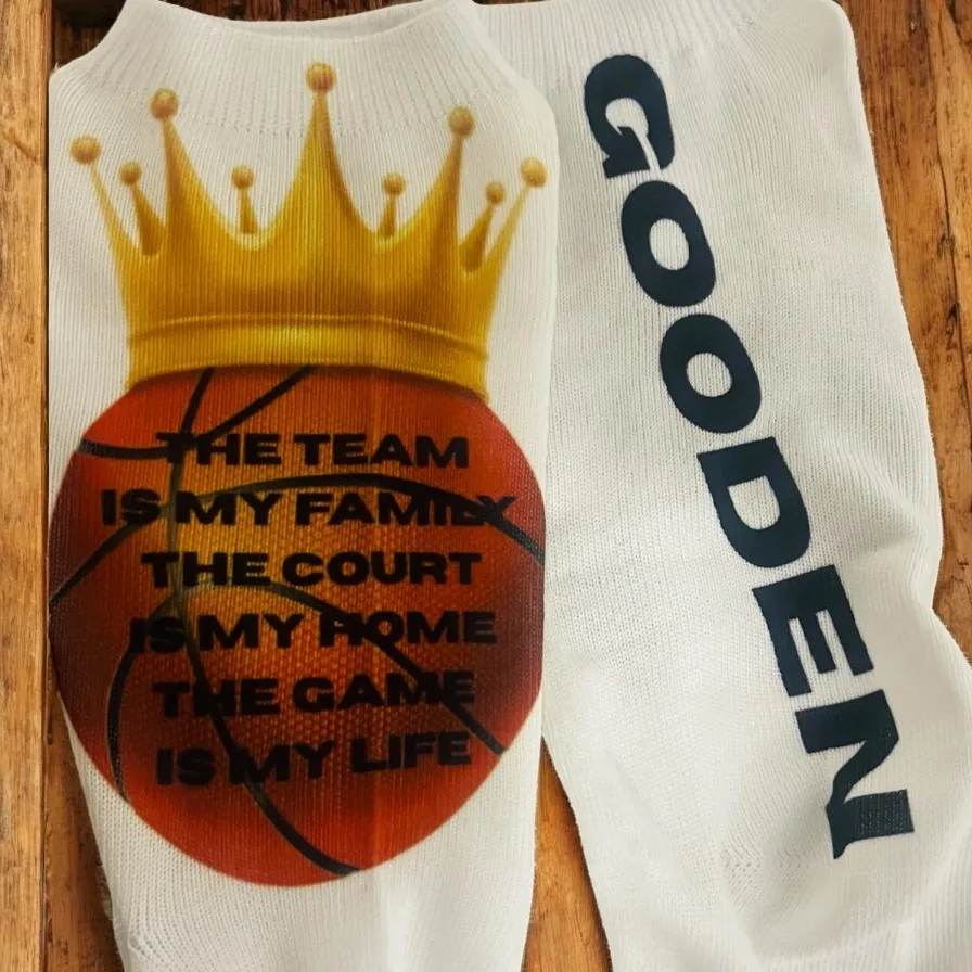 Personalized White Footy or Tube Socks