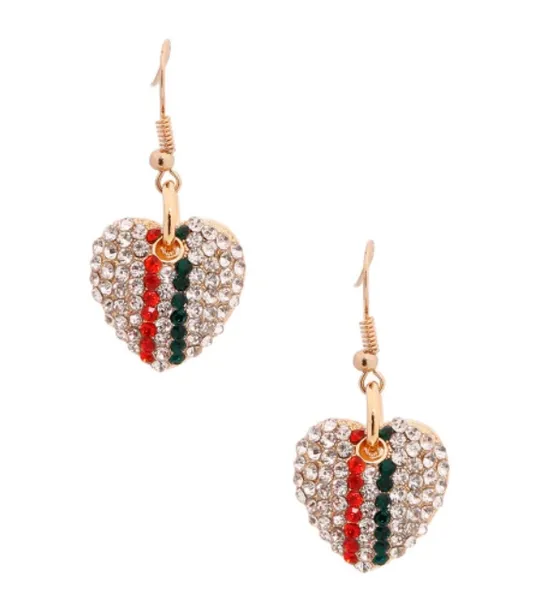 GG Heart Style Earrings