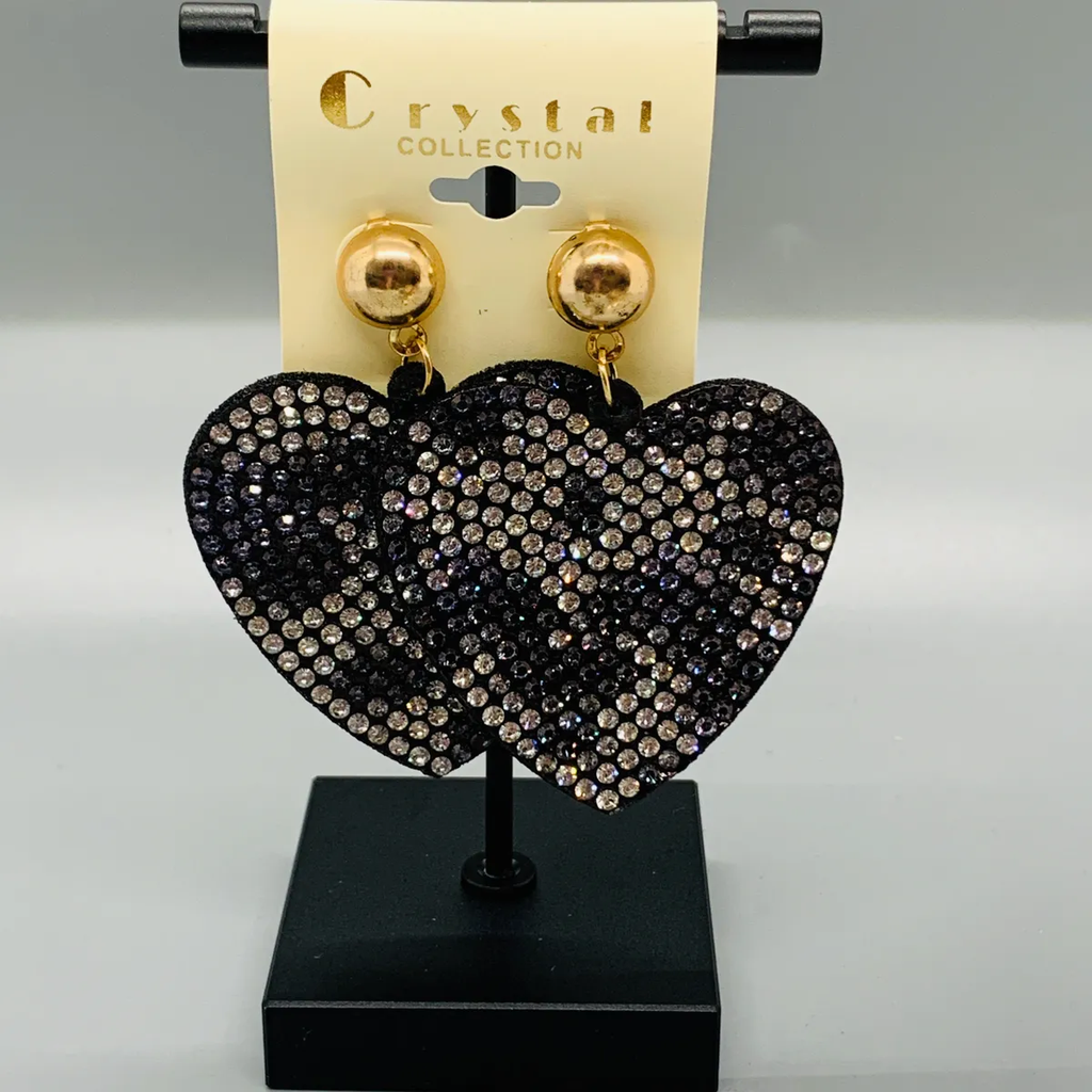 Leopard Heart Earrings