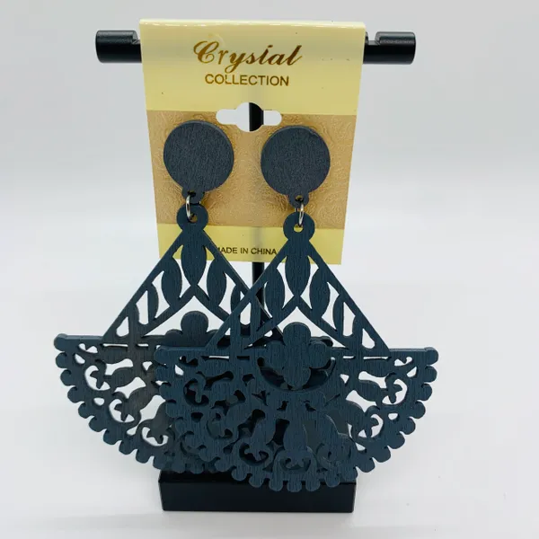 Wooden Trio Earrings