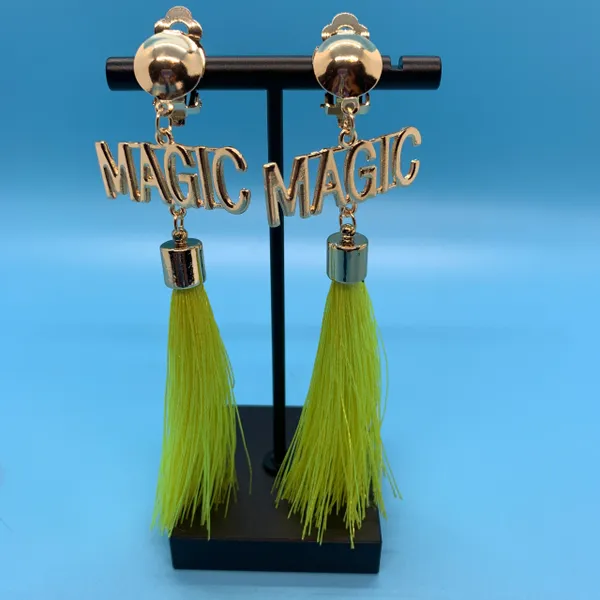 Magic Tassel Clip On Earrings