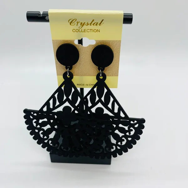 Wooden Trio Earrings
