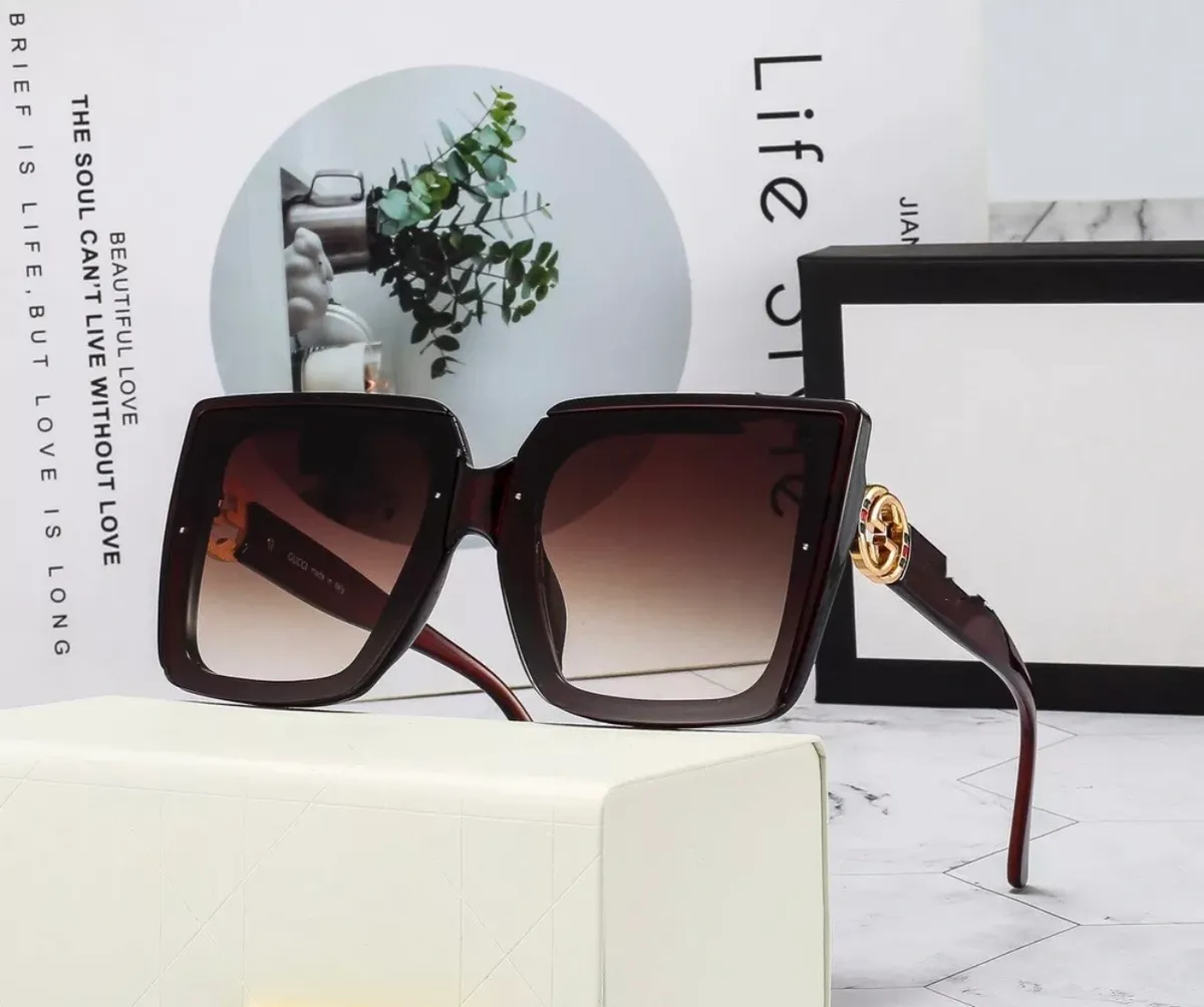 Glamour Gold-Tone Fashion Sunglasses