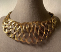 Metal Weave Choker Necklace