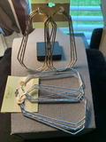 Elongated Hoop Earrings