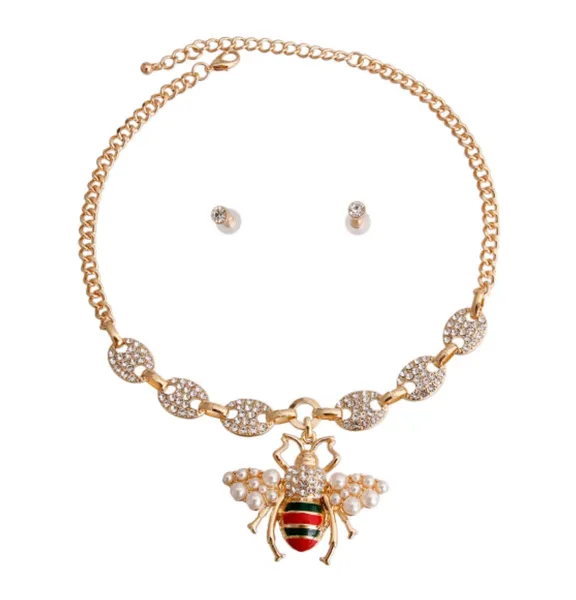 Pearl & Rhinestone Necklace