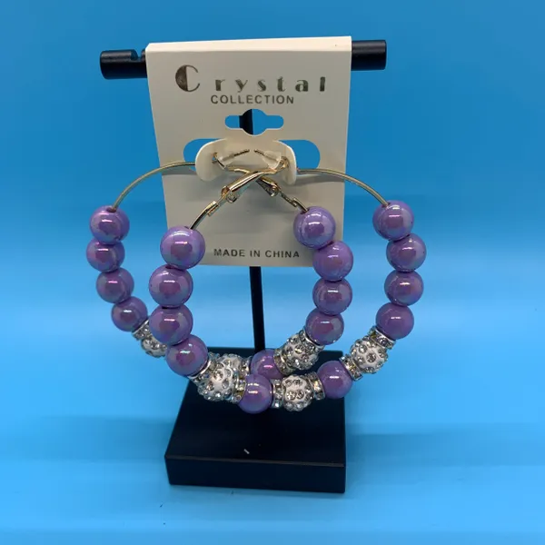 Pastel Pearl Hoops