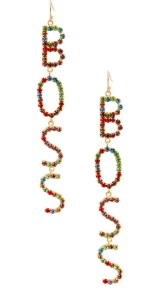 Boss Linear Drop Earring
