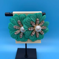 Fabric Flower Studs