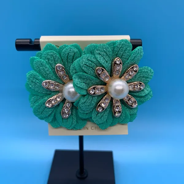 Fabric Flower Studs